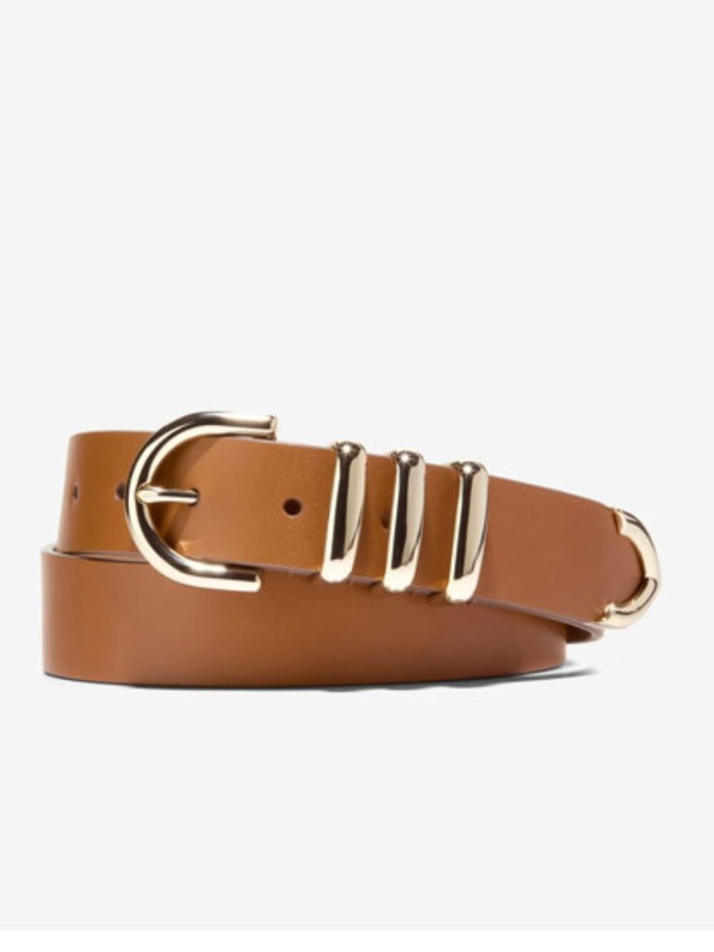 Cole Haan Beveled Edge Modern 3PC Belt Set - Picture 2 of 5